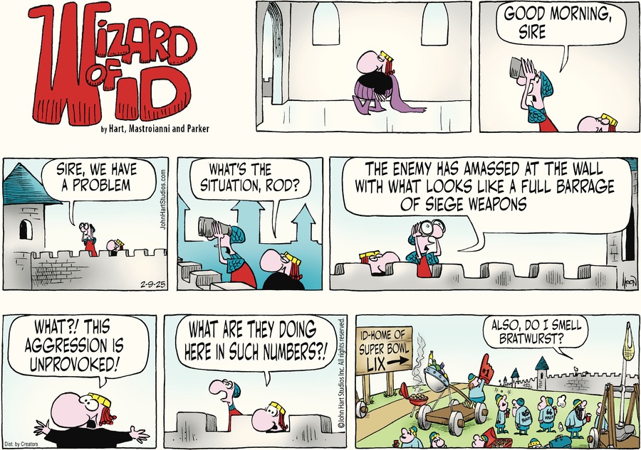 Wizard of Id Comic Strip for February 09, 2025 