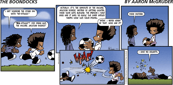 The Boondocks Comic Strip for February 12, 2012 