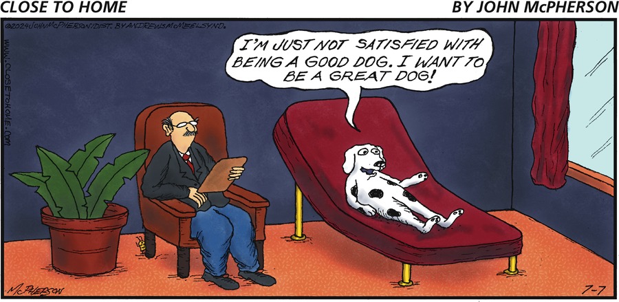 Close to Home by John McPherson for July 7, 2024 | GoComics