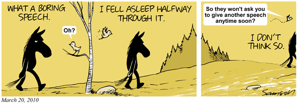 Dark Side of the Horse Comic Strip for February 09, 2011 