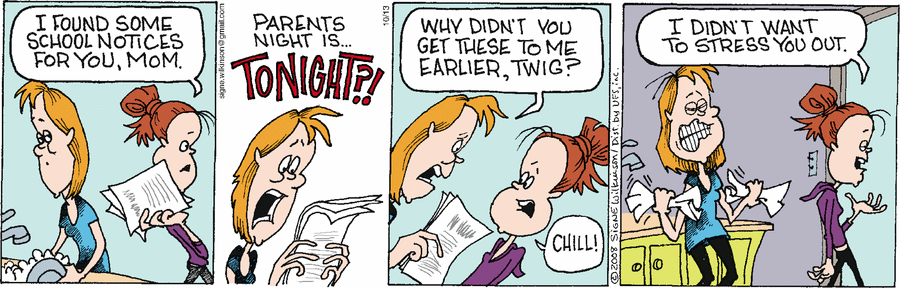 Family Tree Comic Strip for October 13, 2008 