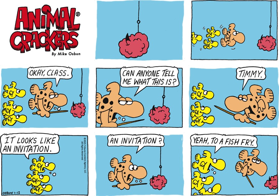 Animal Crackers Comic Strip for January 12, 2025 