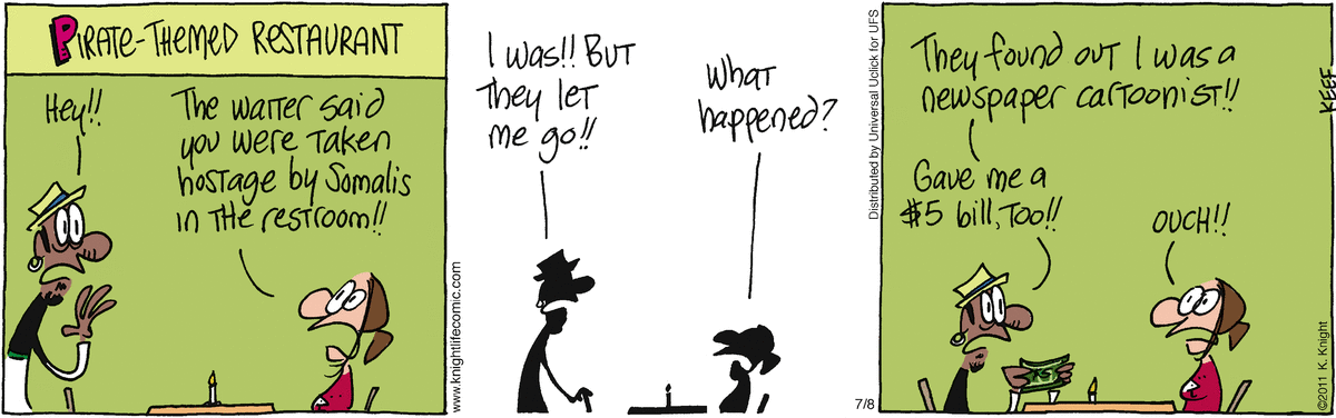 The Knight Life Comic Strip for July 08, 2011 
