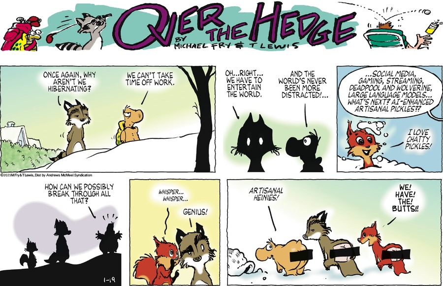 Over the Hedge Comic Strip for January 19, 2025 