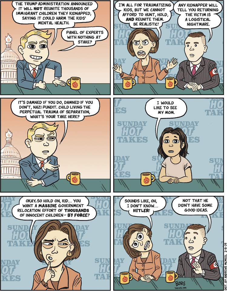 Matt Bors Comic Strip for February 05, 2019 