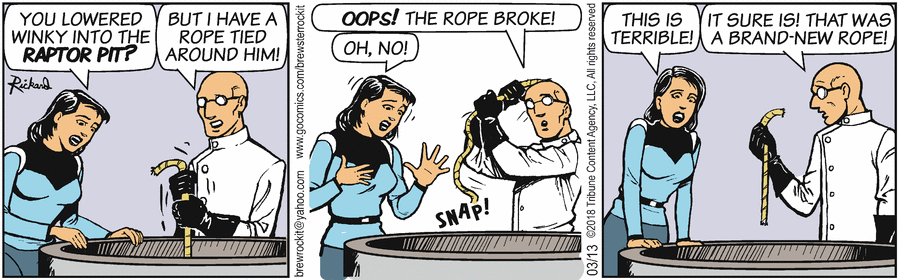 Brewster Rockit Comic Strip for March 13, 2018 