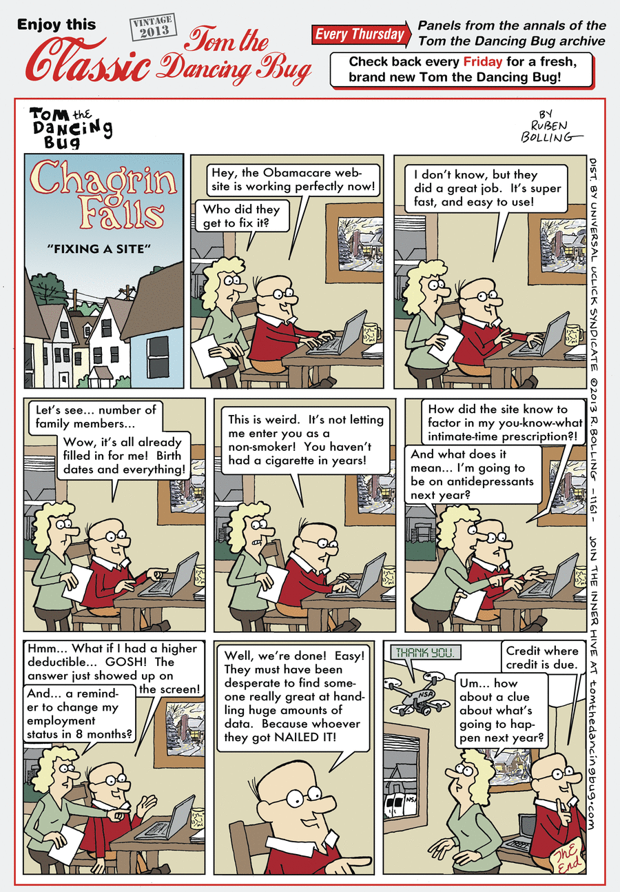 Tom the Dancing Bug Comic Strip for February 20, 2020 