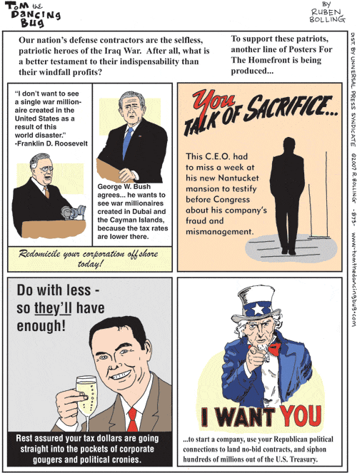 Tom the Dancing Bug Comic Strip for November 03, 2007 