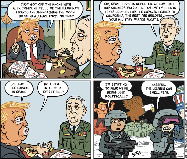 Matt Bors Comic Strip for November 13, 2018 