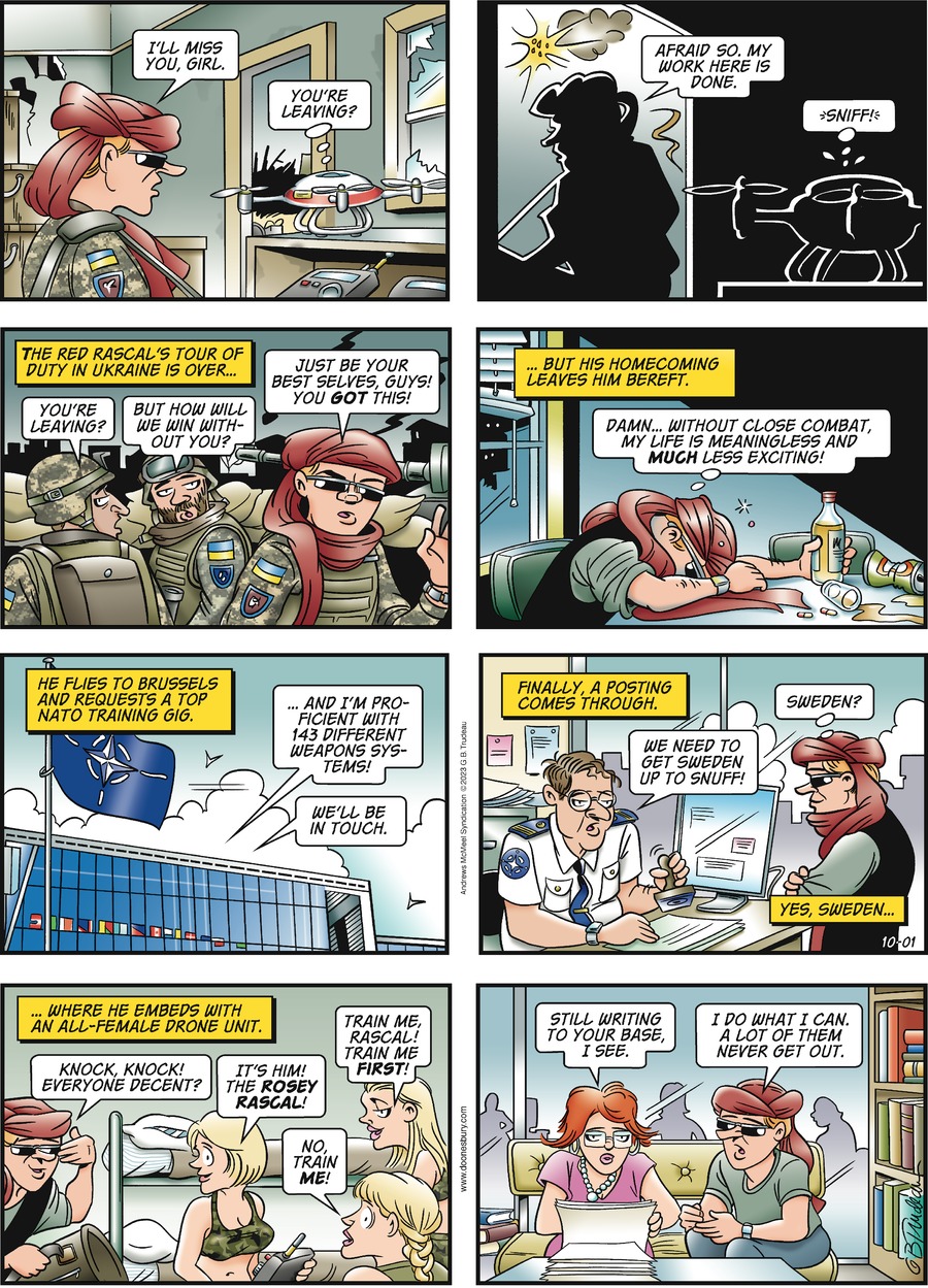 Doonesbury Comic Strip for October 01, 2023 