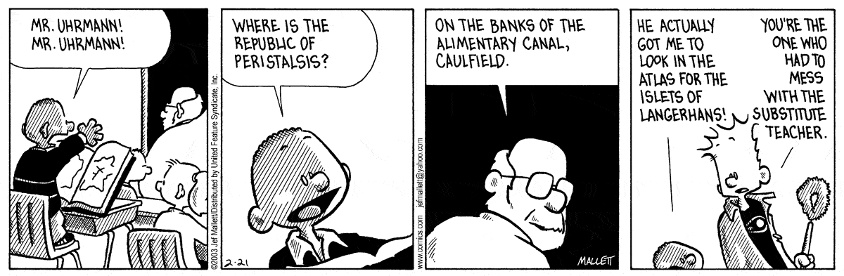 Frazz Comic Strip for February 21, 2003 