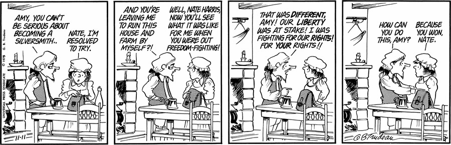 Doonesbury 50 years ago Image