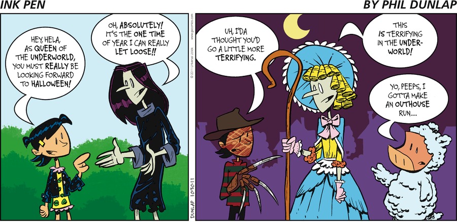 Ink Pen Comic Strip for October 30, 2011 