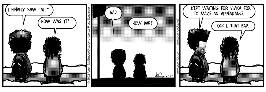 The Boondocks Comic Strip for January 07, 2002 