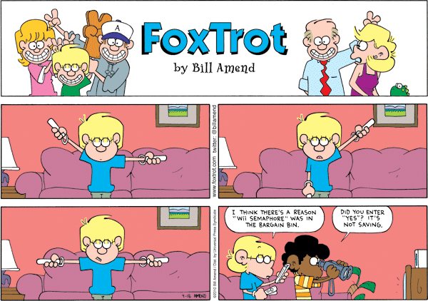 FoxTrot Comic Strip for April 18, 2010 
