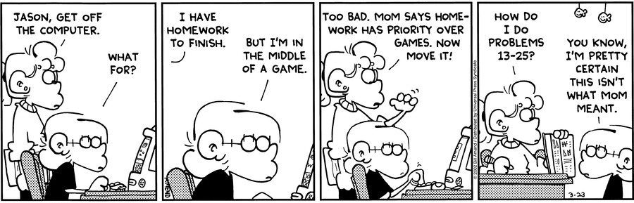 FoxTrot Classics Comic Strip for March 23, 2013 