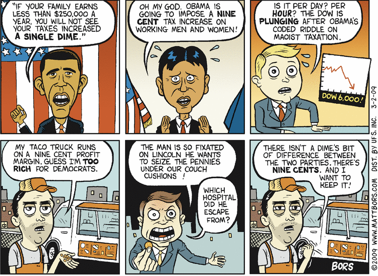 Matt Bors Comic Strip for March 02, 2009 
