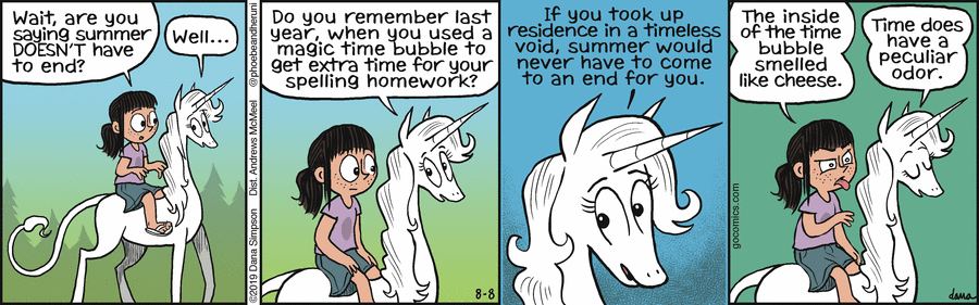 Phoebe and Her Unicorn Comic Strip for August 08, 2019 