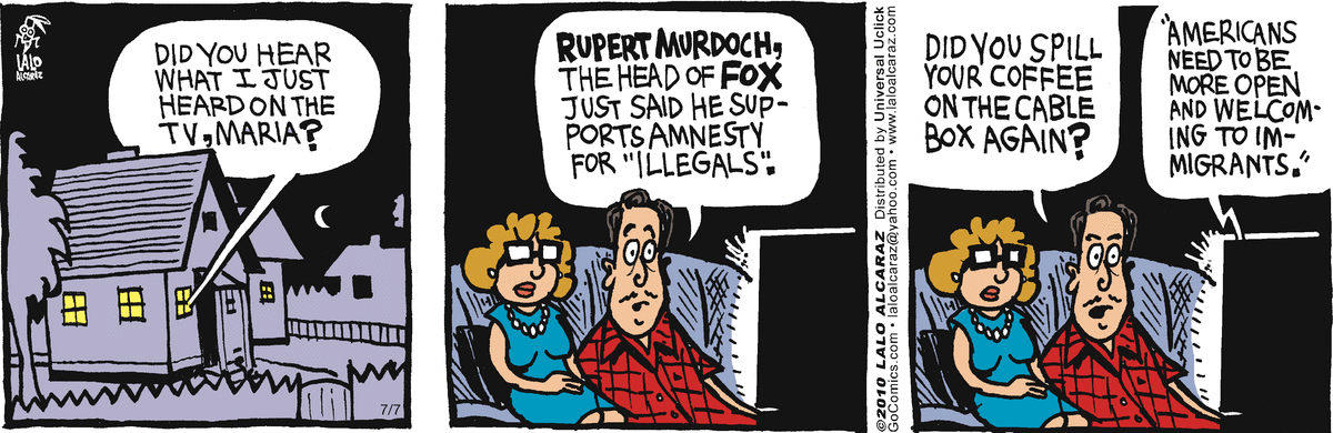 La Cucaracha Comic Strip for July 07, 2010 