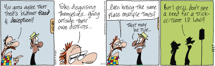The Knight Life Comic Strip for October 22, 2012 