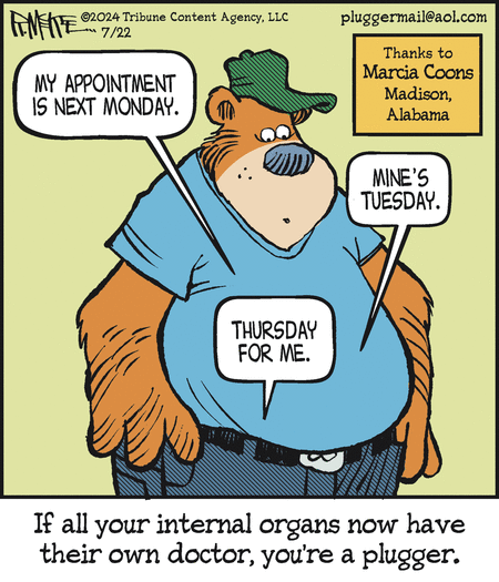 Pluggers Comic Strip for July 22, 2024 