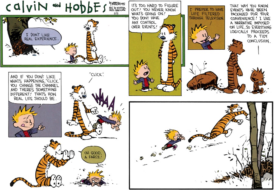 Calvin and Hobbes Comic Strip for October 04, 1992 