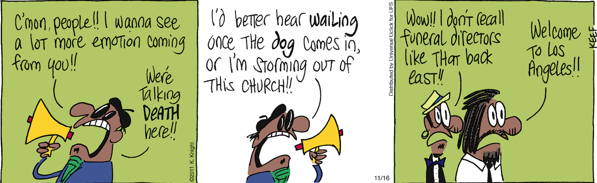 The Knight Life Comic Strip for November 16, 2011 