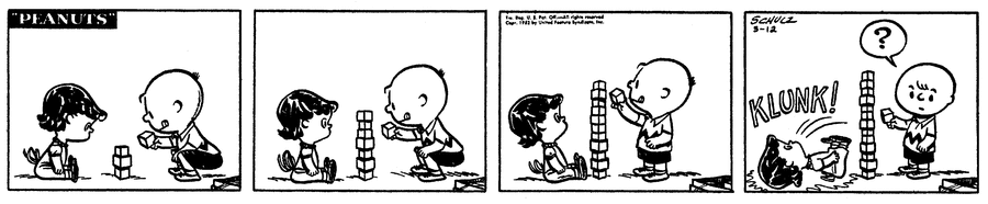 Peanuts Comic Strip for March 12, 1952 