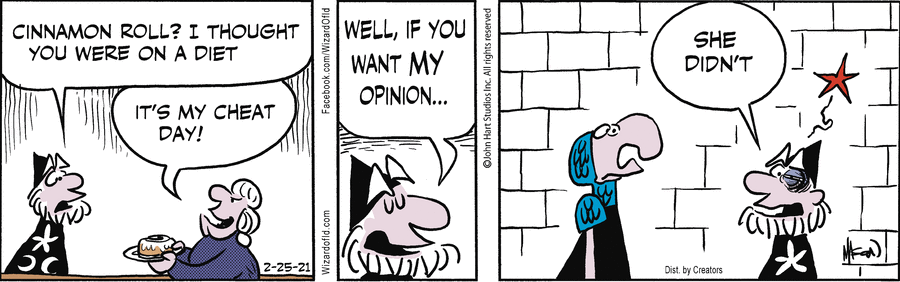Wizard of Id Comic Strip for February 25, 2021 