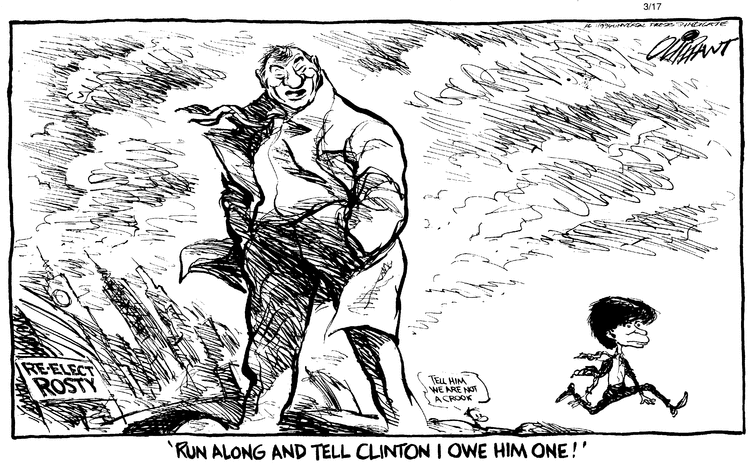 Pat Oliphant Comic Strip for March 17, 1994 