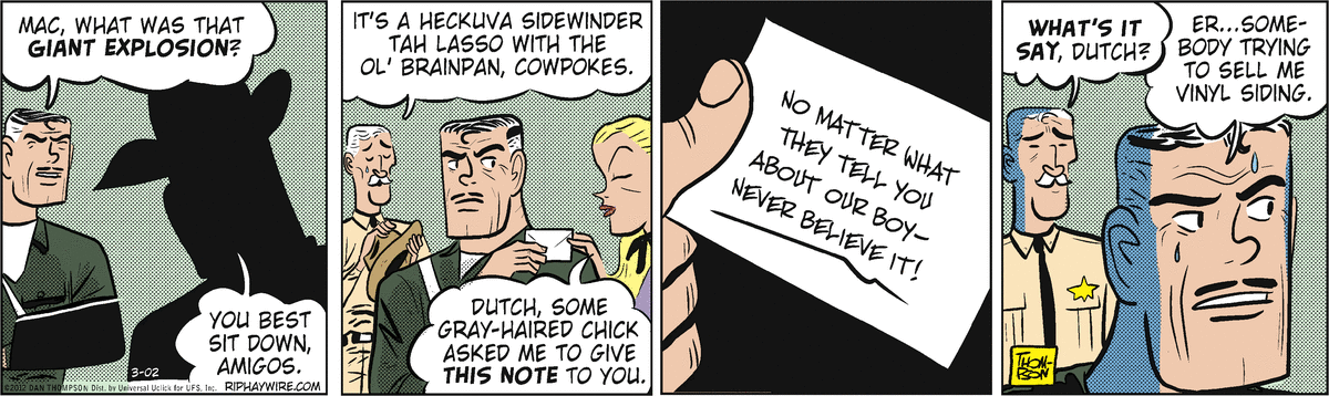 Rip Haywire Comic Strip for March 02, 2012 