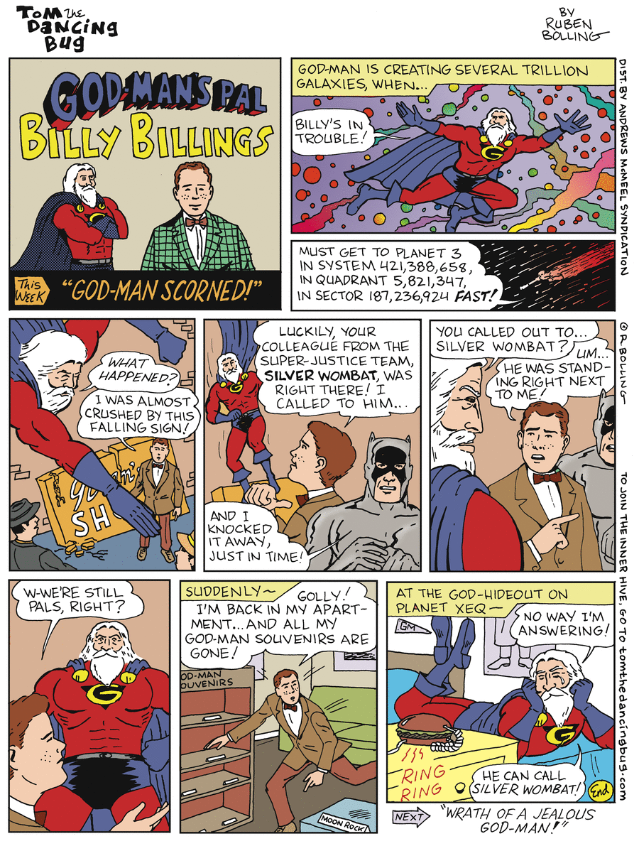 Tom the Dancing Bug Comic Strip for January 03, 2020 