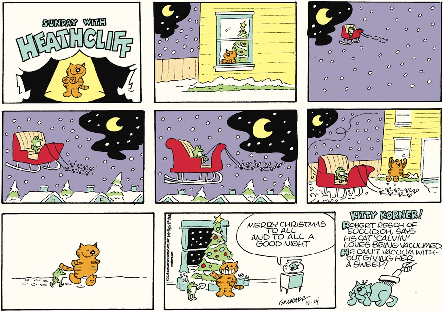 Heathcliff Comic Strip for December 24, 2023 