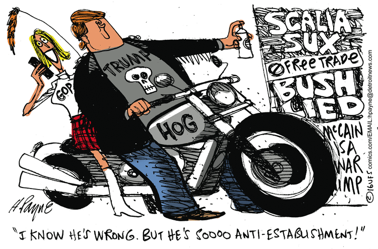Henry Payne Comic Strip for February 20, 2016 