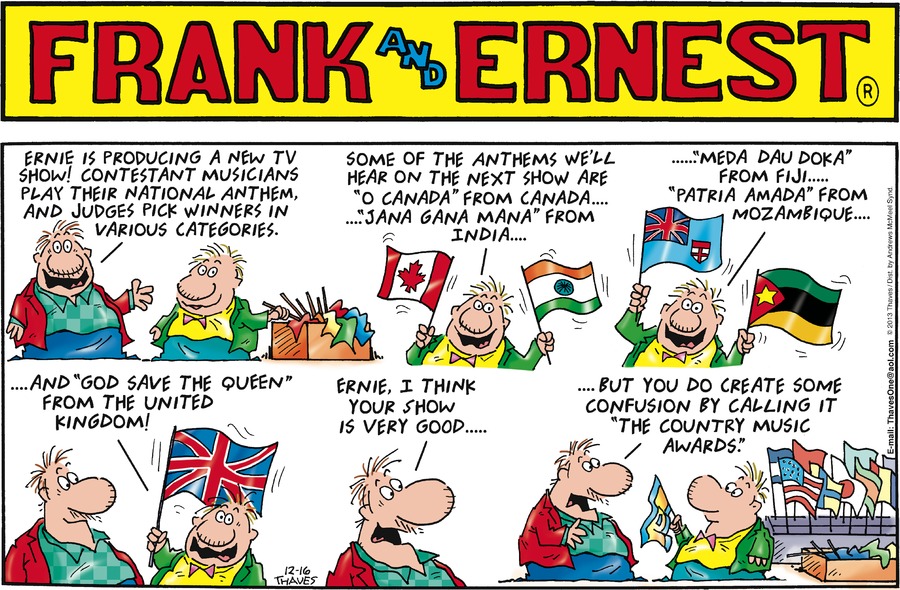 Frank and Ernest Comic Strip for December 16, 2018 