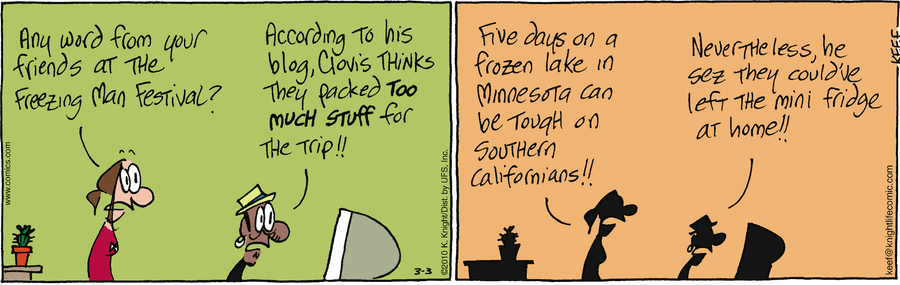 The Knight Life Comic Strip for March 03, 2010 