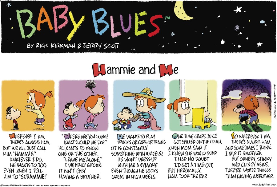 Baby Blues Comic Strip for February 18, 2001 