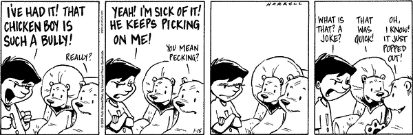 Big Top Comic Strip for January 15, 2004 