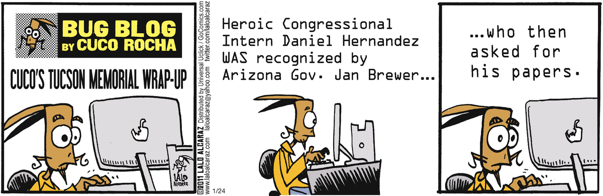 La Cucaracha Comic Strip for January 24, 2011 