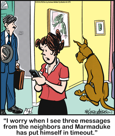 Marmaduke Comic Strip for July 06, 2018 