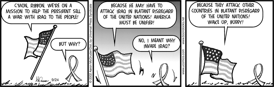 The Boondocks Comic Strip for September 24, 2002 
