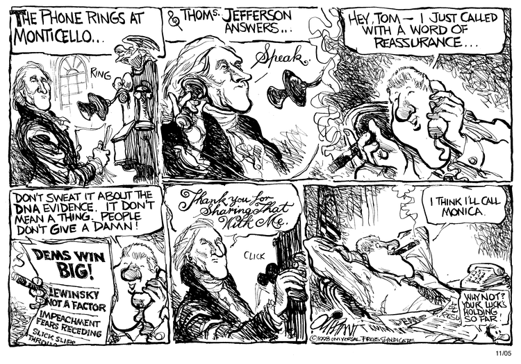 Pat Oliphant Comic Strip for November 05, 1998 