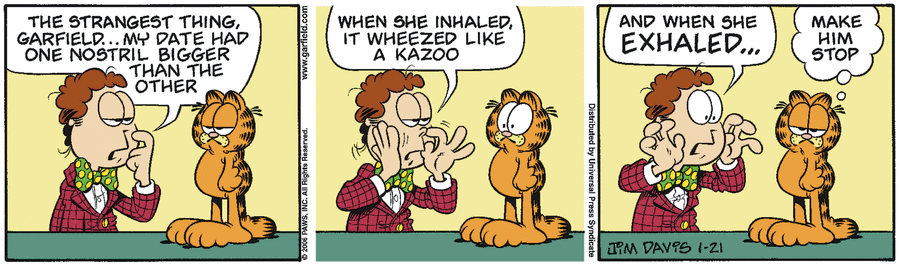 Garfield Comic Strip for January 21, 2006 
