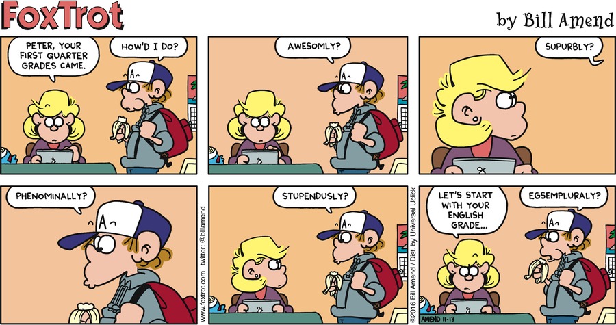 FoxTrot Comic Strip for November 13, 2016 