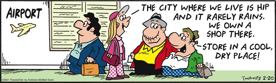 Frank and Ernest Comic Strip for February 20, 2021 