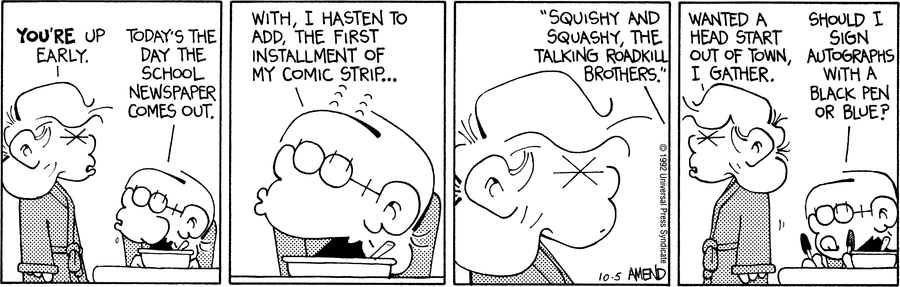 FoxTrot Comic Strip for October 05, 1992 
