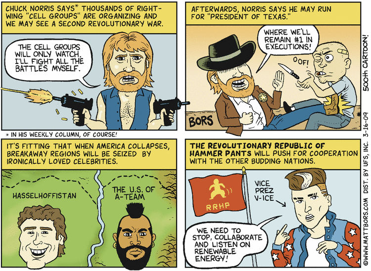 Matt Bors Comic Strip for March 16, 2009 