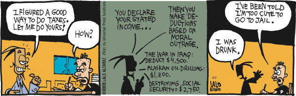 La Cucaracha Comic Strip for April 02, 2005 