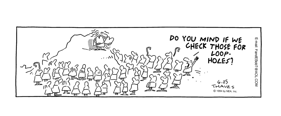 Frank and Ernest Comic Strip for June 25, 1994 