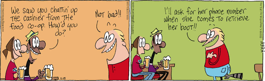 The Knight Life Comic Strip for November 15, 2008 